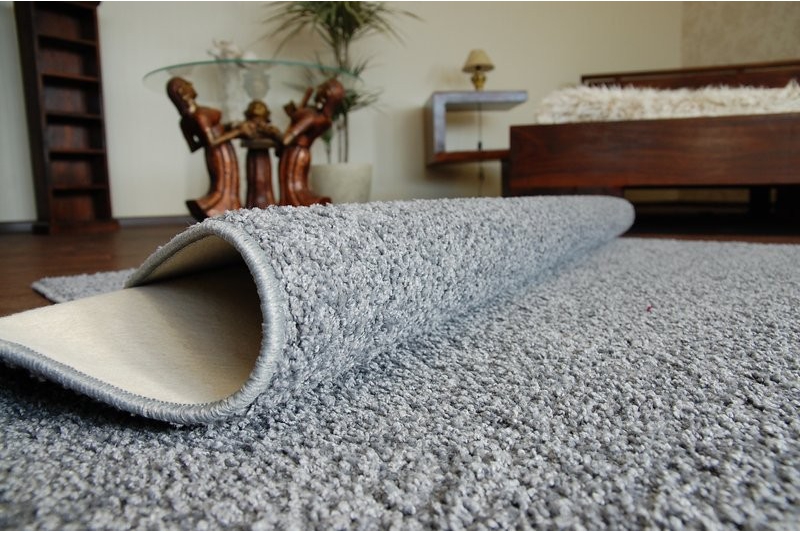 Modro šedý koberec se smyčkou do obýváku
